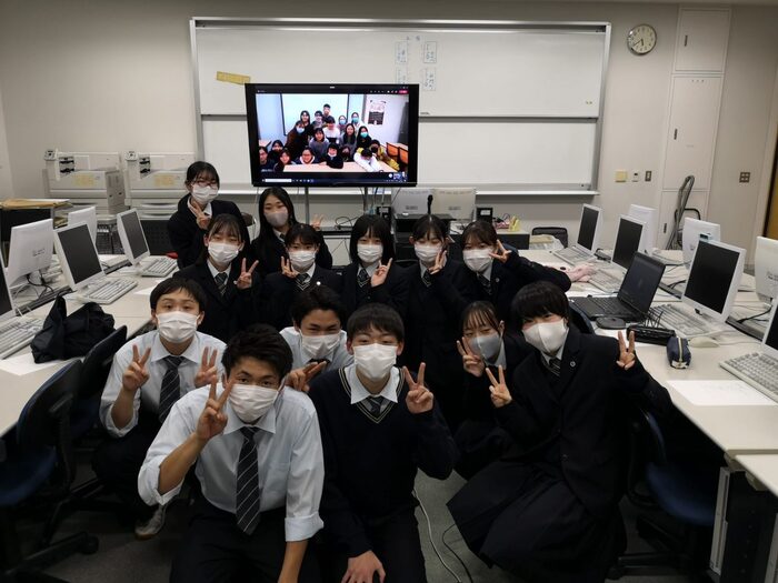 大同應外系同學與日本清陵高中 視訊討論線上行程