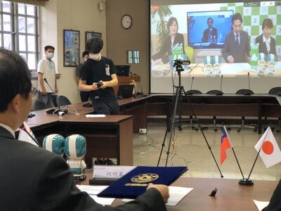 大同大學與日本橫手市透過視訊簽署備忘錄圖片