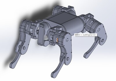 可深度學習達成任務的機器狗圖片