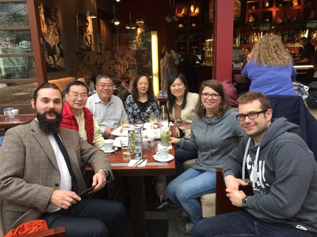 Professor Hong-Ming Lin (third from left) and Associate Professor Yuh-Jing Chiou (third from right) went to Warsaw for academic collaboration